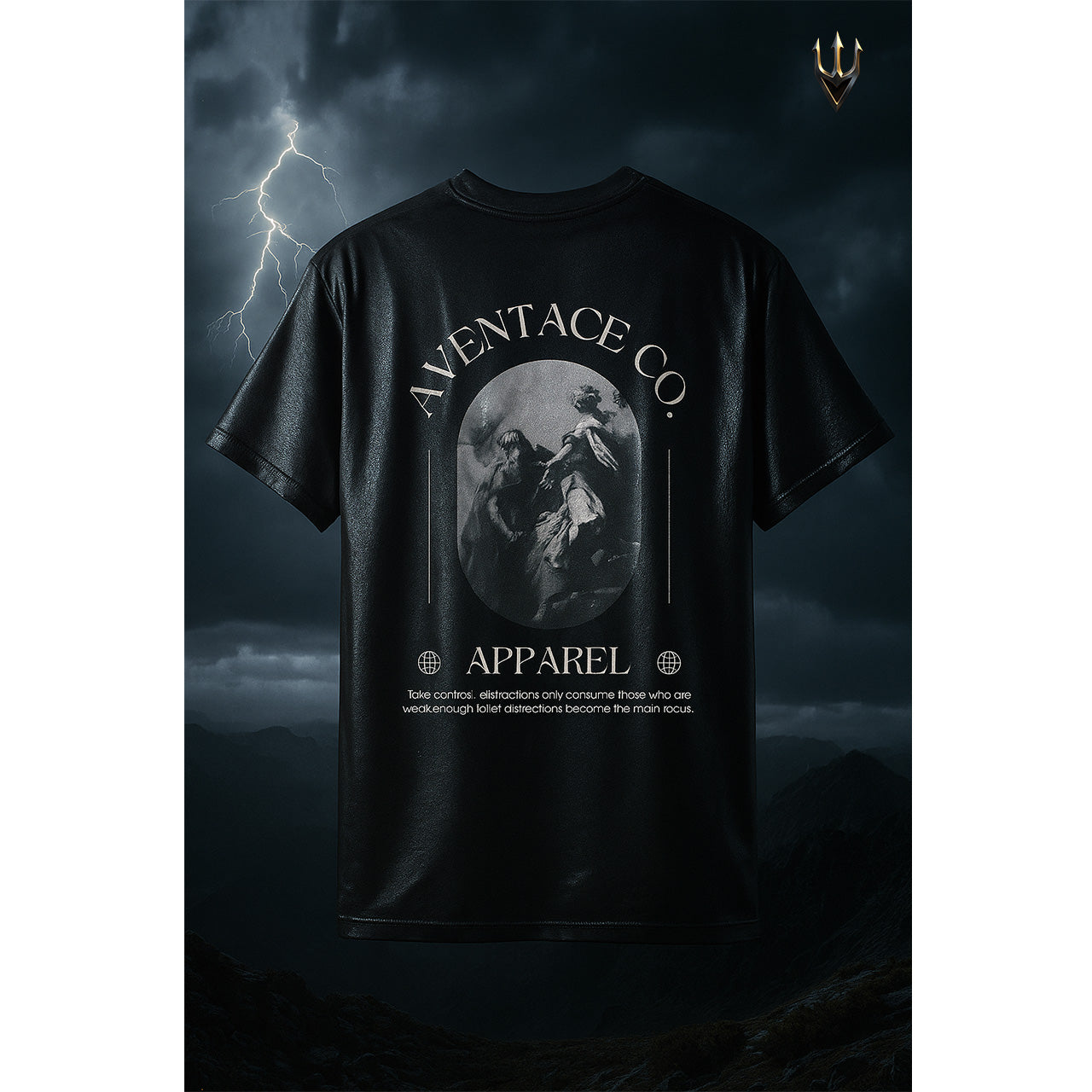 AVENTACEFUEL© Apparel - Black Stoic Tee